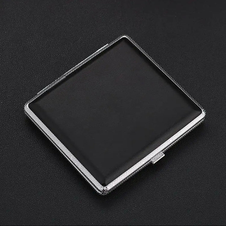 Leather Cigarette Box, 20 Cigarette Storage Box, Retro Flip Cigarette Dispenser, Ultrathin Portable Men's Cigarette Box Leather Cigarette Box, 20 Cigarette Storage Box, Retro Flip Cigarette Dispenser, Ultrathin Portable Men's Cigarette Box